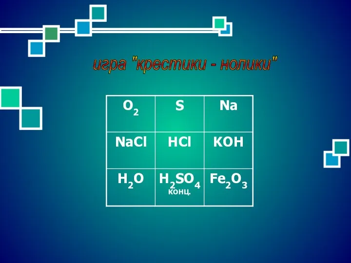 игра "крестики - нолики"