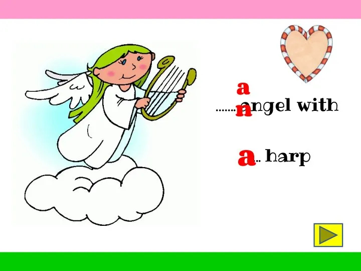 ……. angel with ….. harp a an