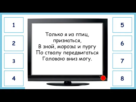 поползень Только я из птиц, признаться, В зной, морозы и пургу По