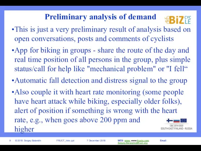 Preliminary analysis of demand This is just a very preliminary result of