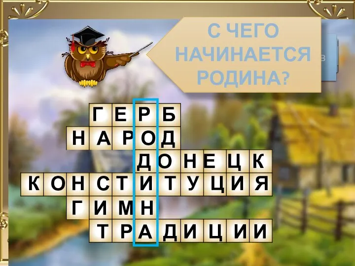 Г Е Р Б Главный символ – эмблема государства Население государства, жители