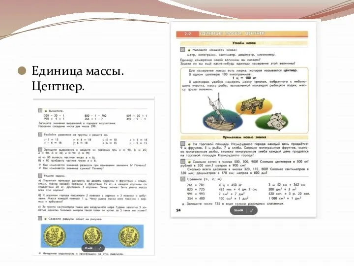 Единица массы. Центнер.