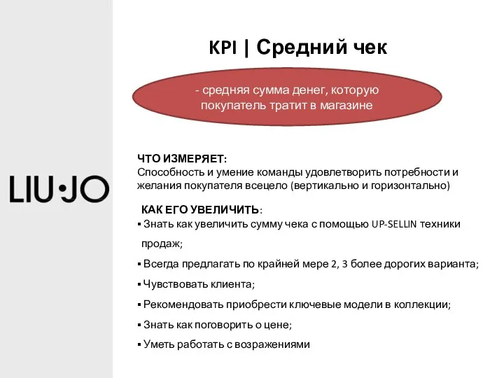 KPI | Средний чек - средняя сумма денег, которую покупатель тратит в