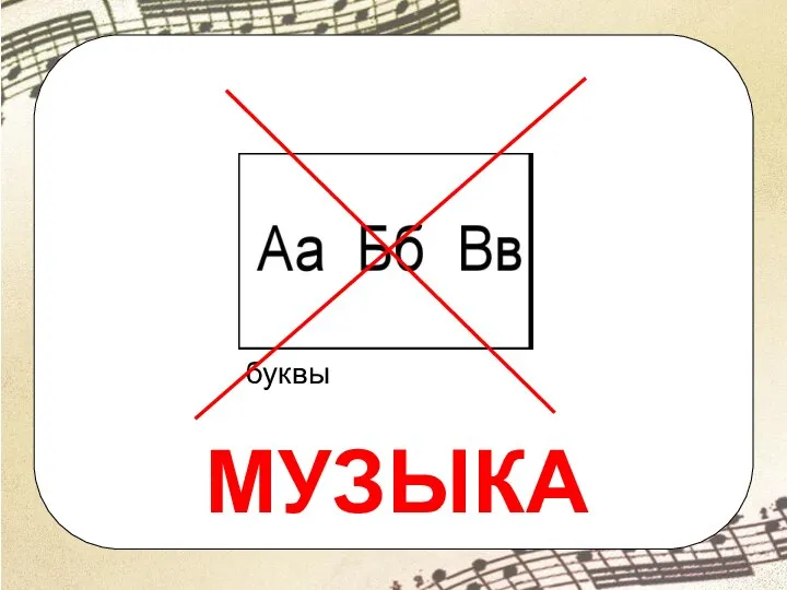 буквы МУЗЫКА