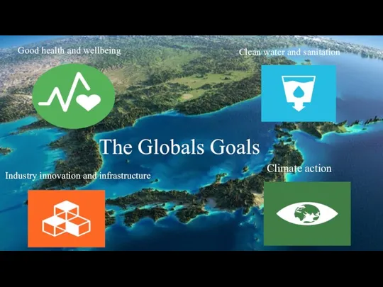 The Globals Goals Industry innovation and infrastructure Clean water and sanitation Good