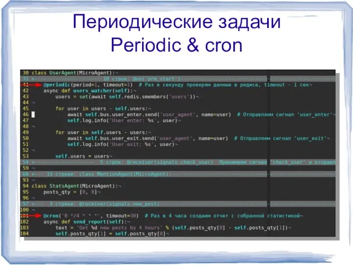 Периодические задачи Periodic & cron