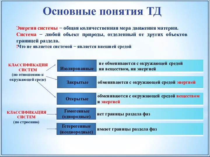 Энергия системы − общая количественная мера движения материи. Система − любой объект