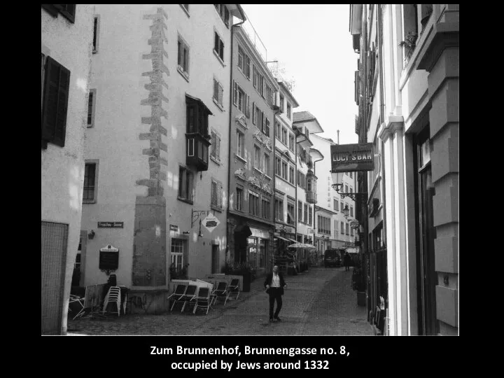 Zum Brunnenhof, Brunnengasse no. 8, occupied by Jews around 1332