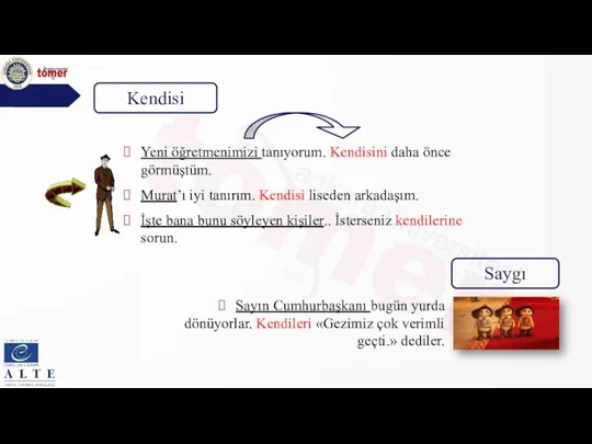 Yeni öğretmenimizi tanıyorum. Kendisini daha önce görmüştüm. Murat’ı iyi tanırım. Kendisi liseden