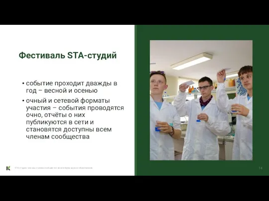 STA-студия: как мы строим сообщество волонтёров науки и образования событие проходит дважды