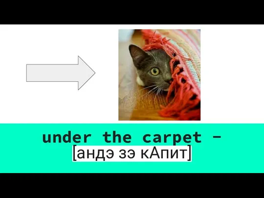 under the carpet - [андэ зэ кАпит]
