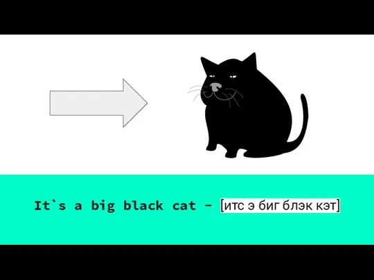 It`s a big black cat - [итс э биг блэк кэт]