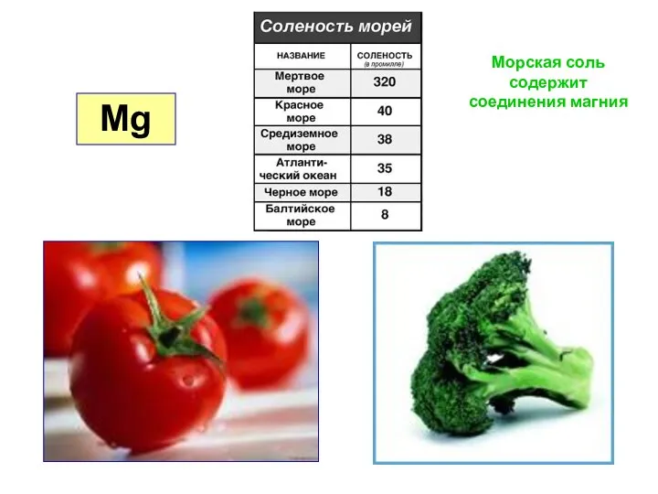 Mg Морская соль содержит соединения магния