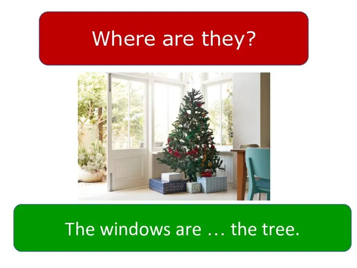 Where are they? The windows are … the tree.