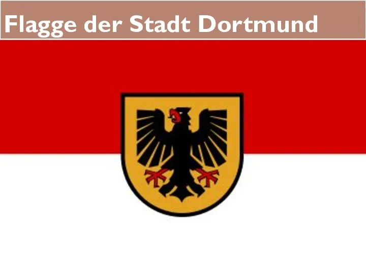 Flagge der Stadt Dortmund