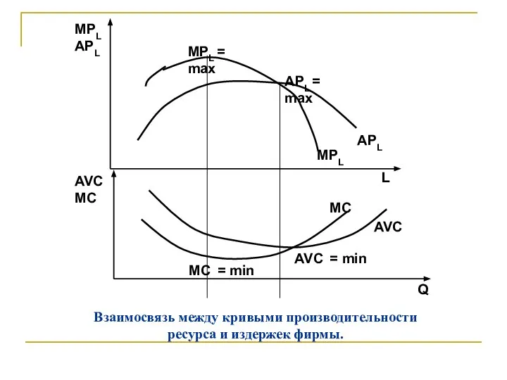 АРL = max MРL = max АРL MРL MРL АРL L Взаимосвязь