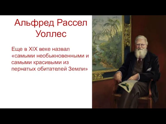 Альфред Рассел Уоллес Еще в XIX веке назвал «самыми необыкновенными и самыми