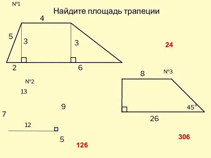 Найдите площадь трапеции 7