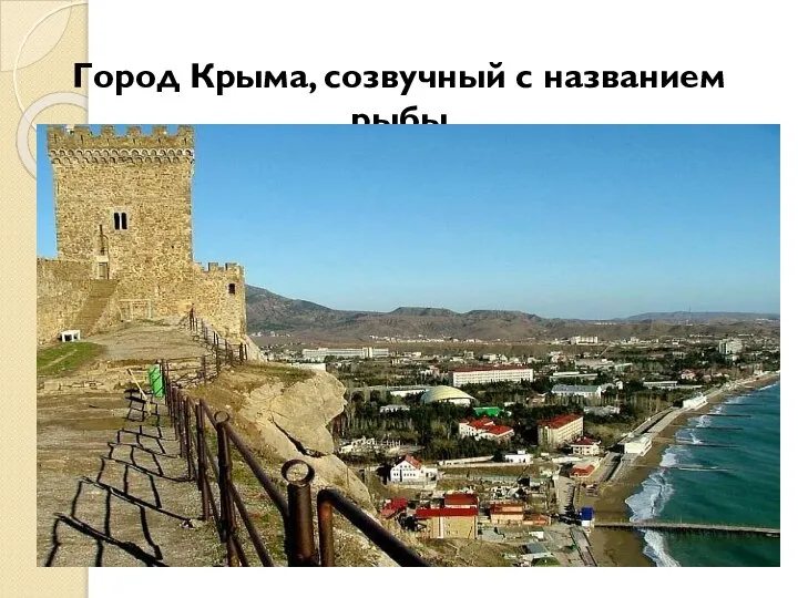 Город Крыма, созвучный с названием рыбы