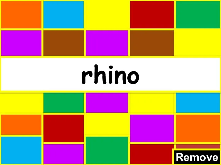 Remove rhino