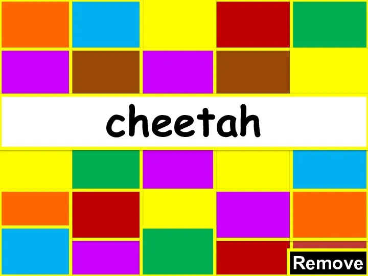 Remove cheetah