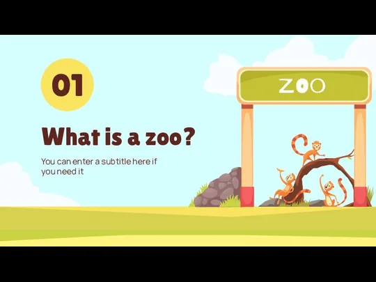 You can enter a subtitle here if you need it What is a zoo? 01