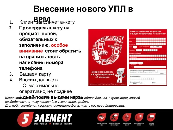 Внесение нового УПЛ в BPM Клиент заполняет анкету Проверяем анкету на предмет