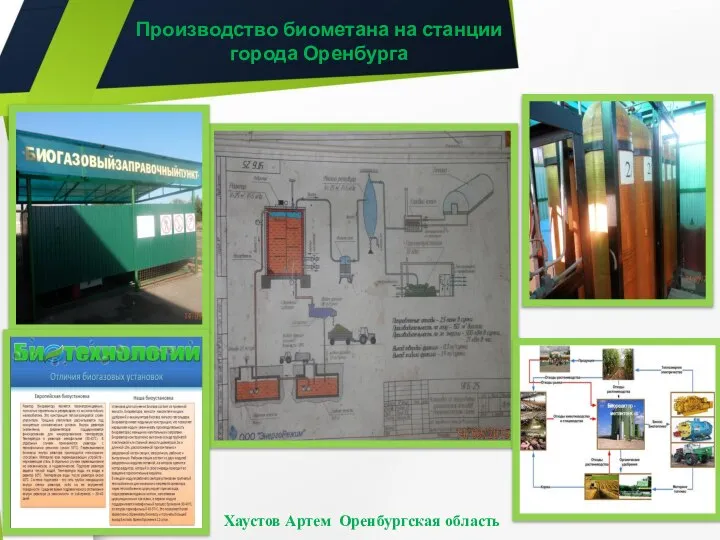 Хаустов Артем Оренбургская область Производство биометана на станции города Оренбурга