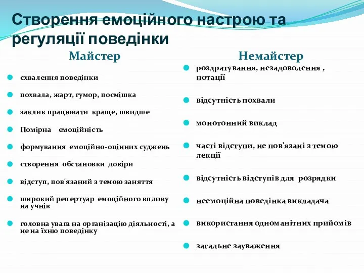 Майстер Немайстер схвалення поведінки похвала, жарт, гумор, посмішка заклик працювати краще, швидше