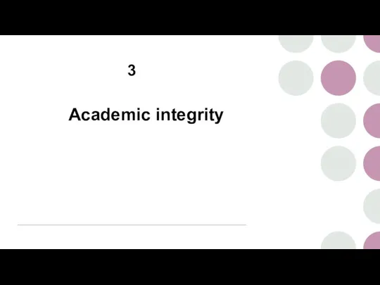 3 Academic integrity