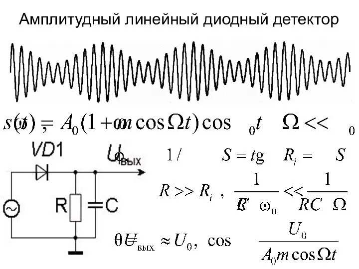 Амплитудный линейный диодный детектор