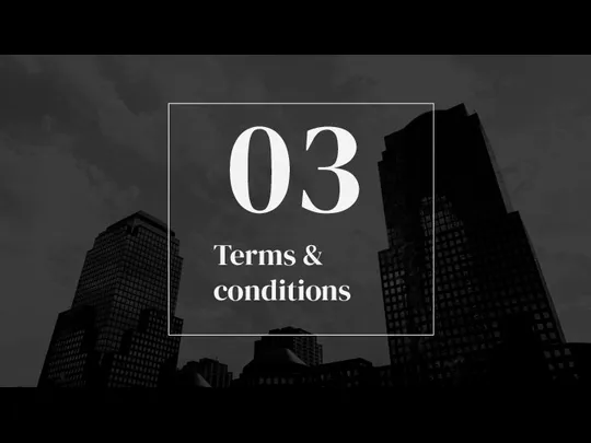 Terms & conditions 03