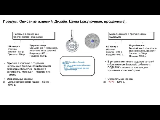 Ag 925 Овал/Диск. Рельеф, вензеля 2,5 см. – максимальный размер LG товара