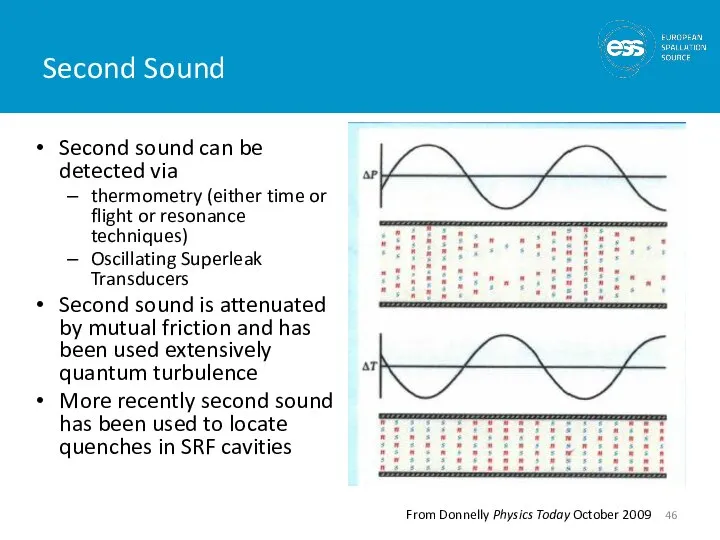 Second Sound Second sound can be detected via thermometry (either time or