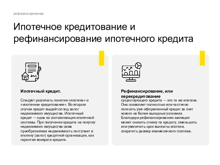 Ипотечное кредитование и рефинансирование ипотечного кредита рефинансирование Следует различать понятия «ипотека» и