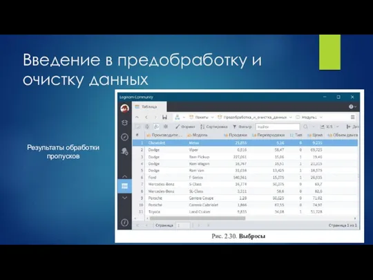 Введение в предобработку и очистку данных Результаты обработки пропусков