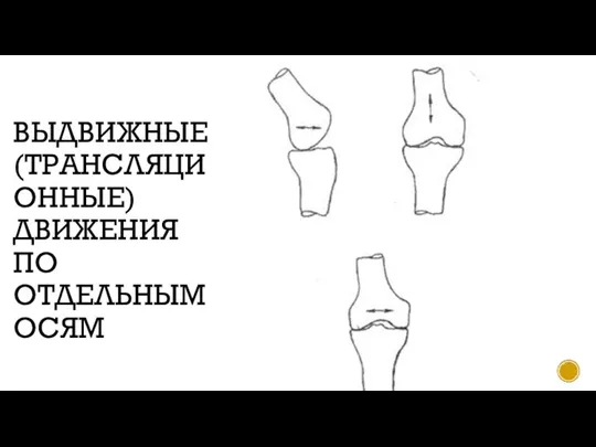 ВЫДВИЖНЫЕ (ТРАНСЛЯЦИОННЫЕ) ДВИЖЕНИЯ ПО ОТДЕЛЬНЫМ ОСЯМ