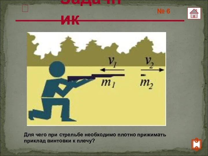 Для чего при стрельбе необходимо плотно прижимать приклад винтовки к плечу? № 6 Задачник 30 ?