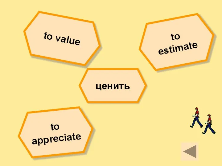 to value to appreciate to estimate ценить