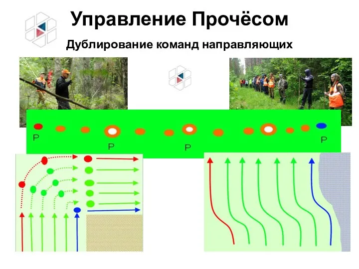 Управление Прочёсом Дублирование команд направляющих