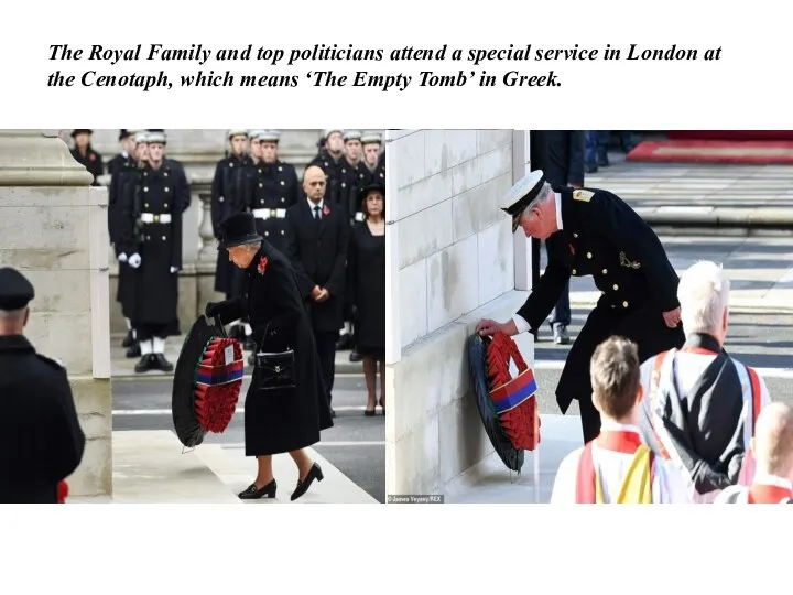 The Royal Family and top politicians attend a special service in London