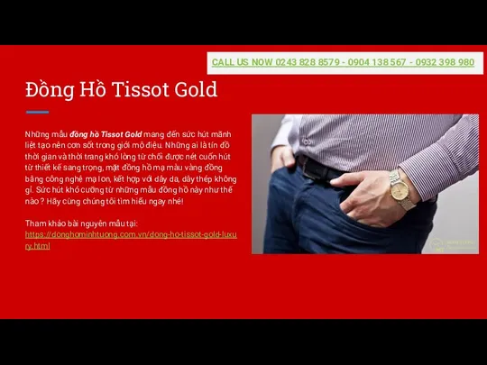Đồng Hồ Tissot Gold Những mẫu đồng hồ Tissot Gold mang đến