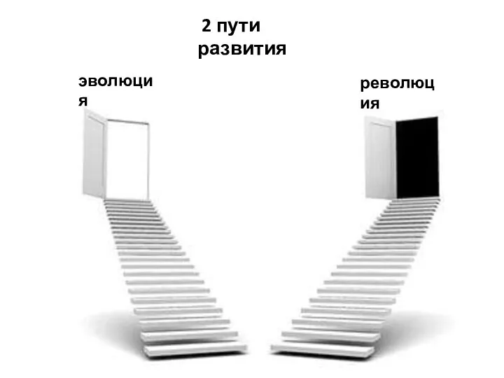 2 пути развития эволюция революция