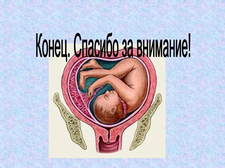 Конец. Спасибо за внимание!