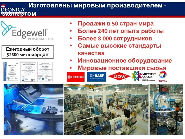 Изготовлены мировым производителем - экспертом Продажи в 50 стран мира Более 240