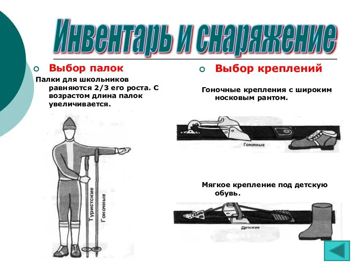 Выбор креплений Гоночные крепления с широким носковым рантом. Мягкое крепление под детскую