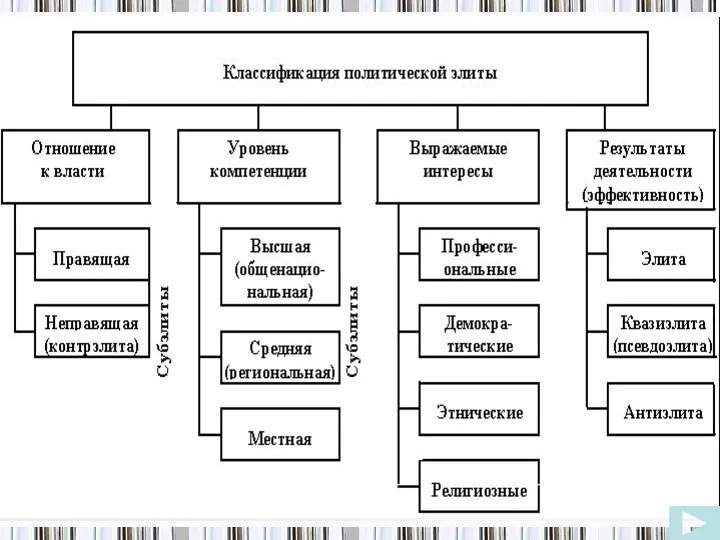 Классификация элит