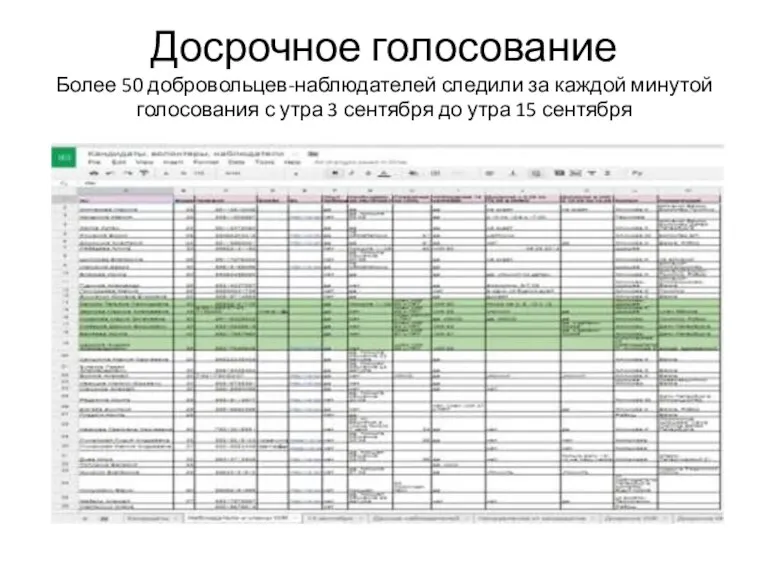 Досрочное голосование Более 50 добровольцев-наблюдателей следили за каждой минутой голосования с утра