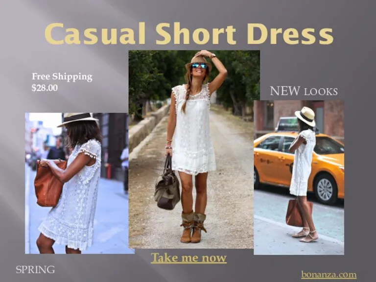Casual Short Dress NEW LOOKS SPRING bonanza.com Take me now Free Shipping $28.00