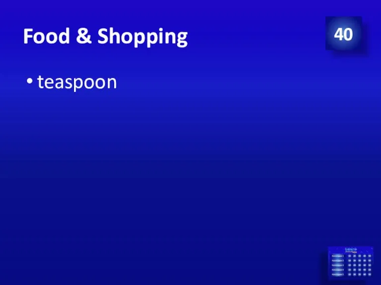Food & Shopping teaspoon 40